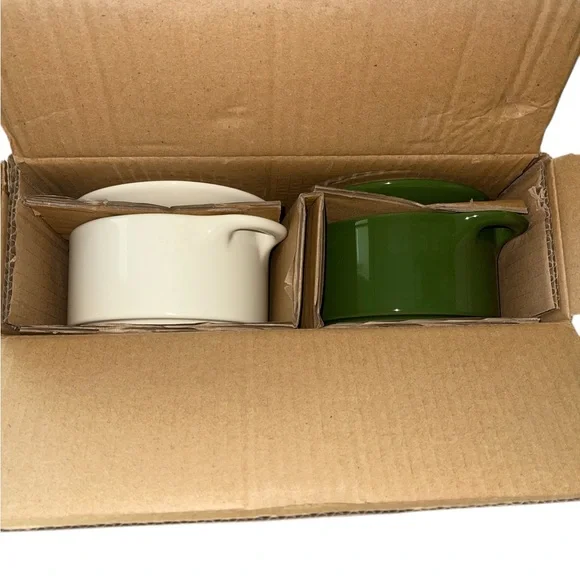 Brocc Your Body Mini Round Ceramic Cocotte Set of 2 NIB - Picture 7 of 14